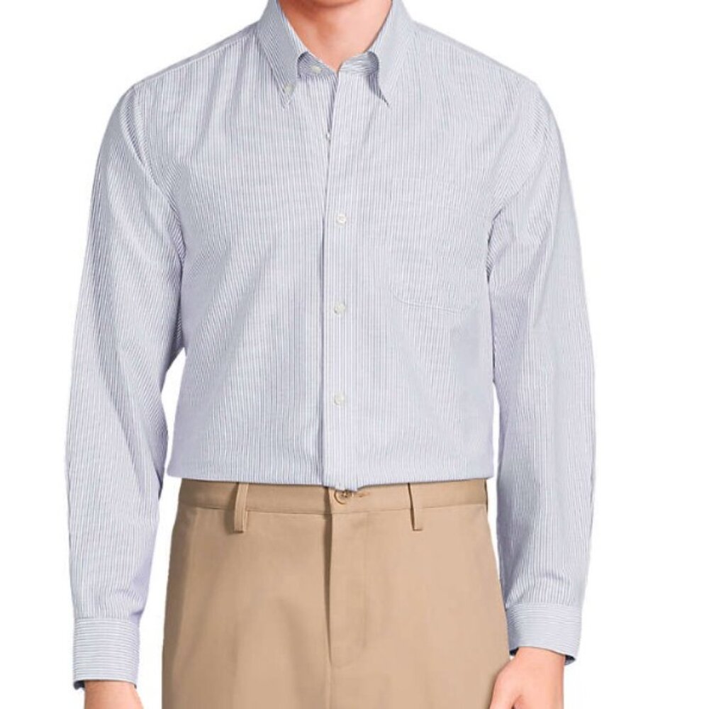 Land's End Men’s button-down dress shirt 16.5 -34